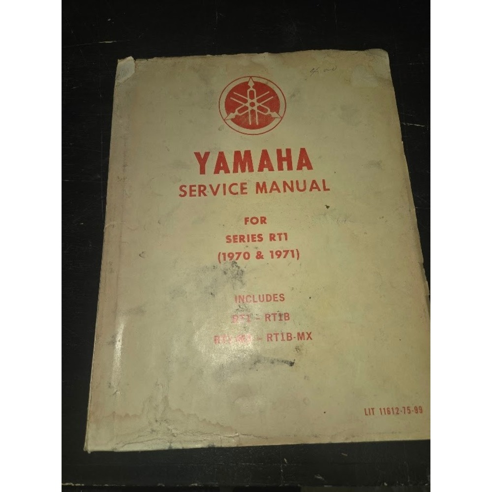 1970-1971 Yamaha Service Manual Series RT1 RT1B RT1M RT1B-MX LIT-11612-75-99